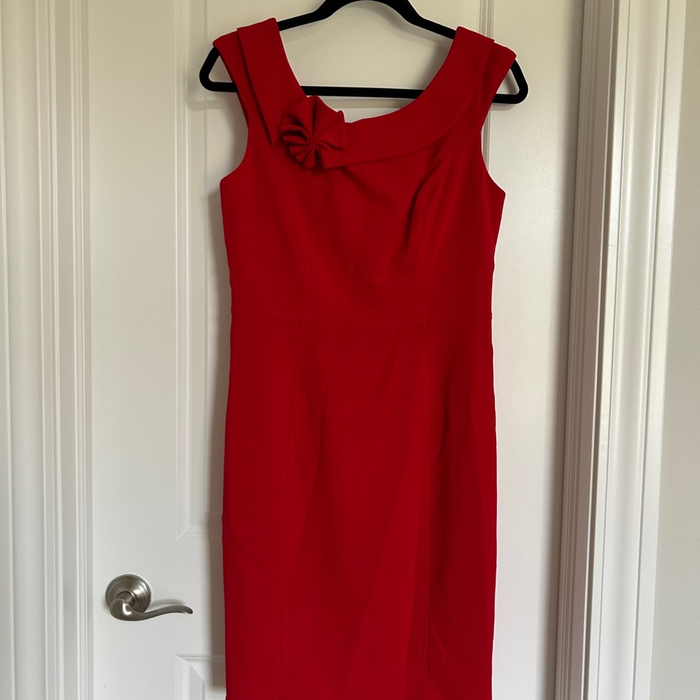 Calvin Klein Red Midi Dress